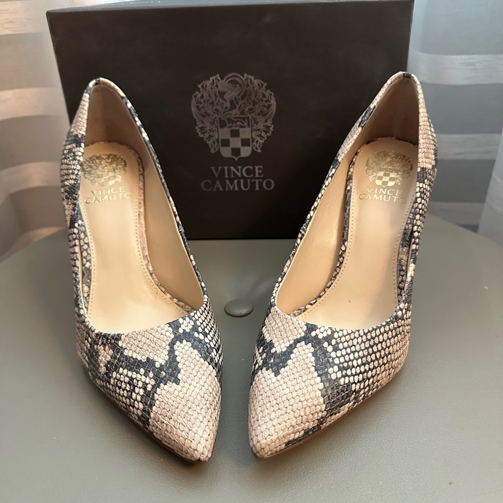 Vince Camuto Snakeskin Heels